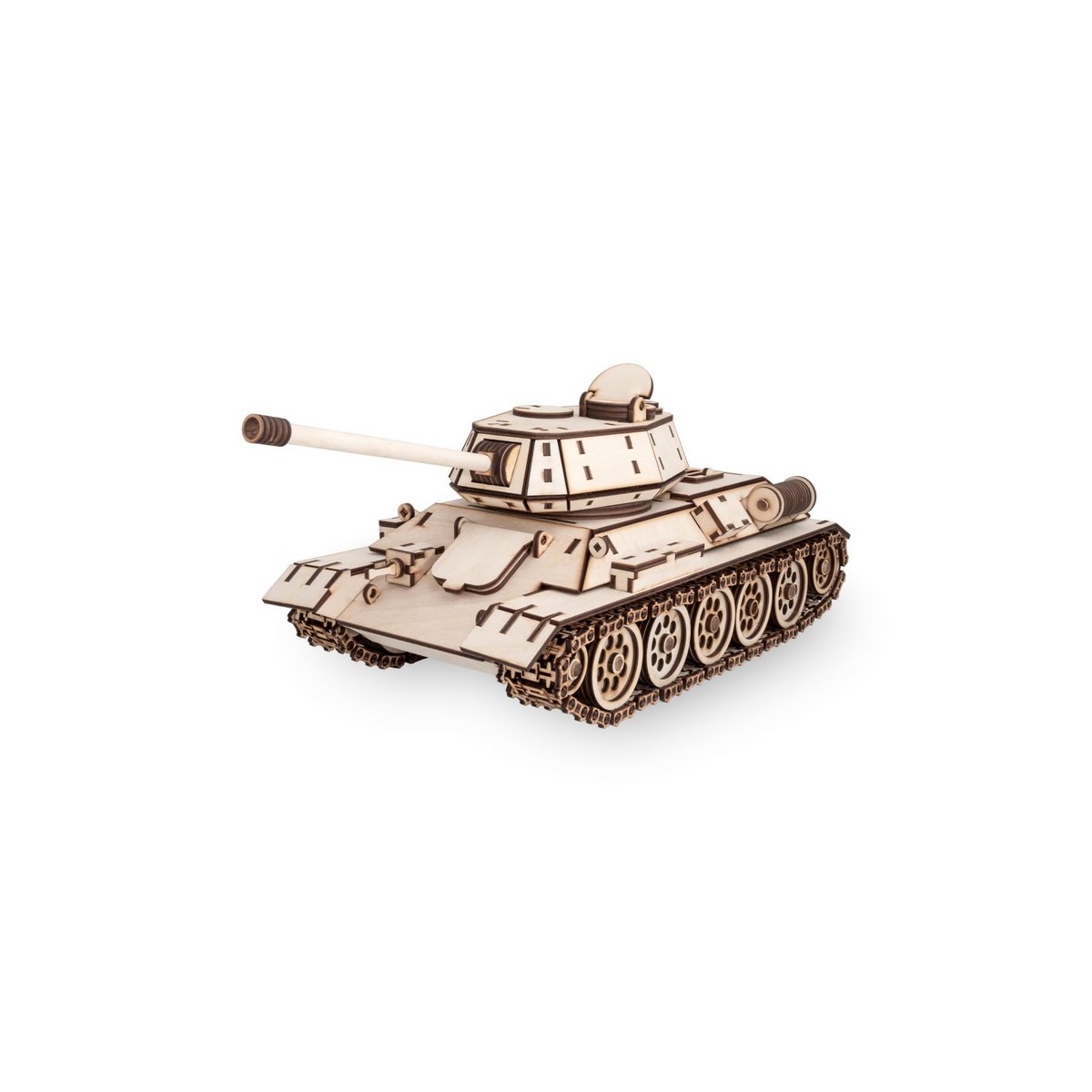 Eco-Wood-Art (EWA) 3D Mechanische Puzzel Tank T-34, 051, 49,2x20,5x19cm