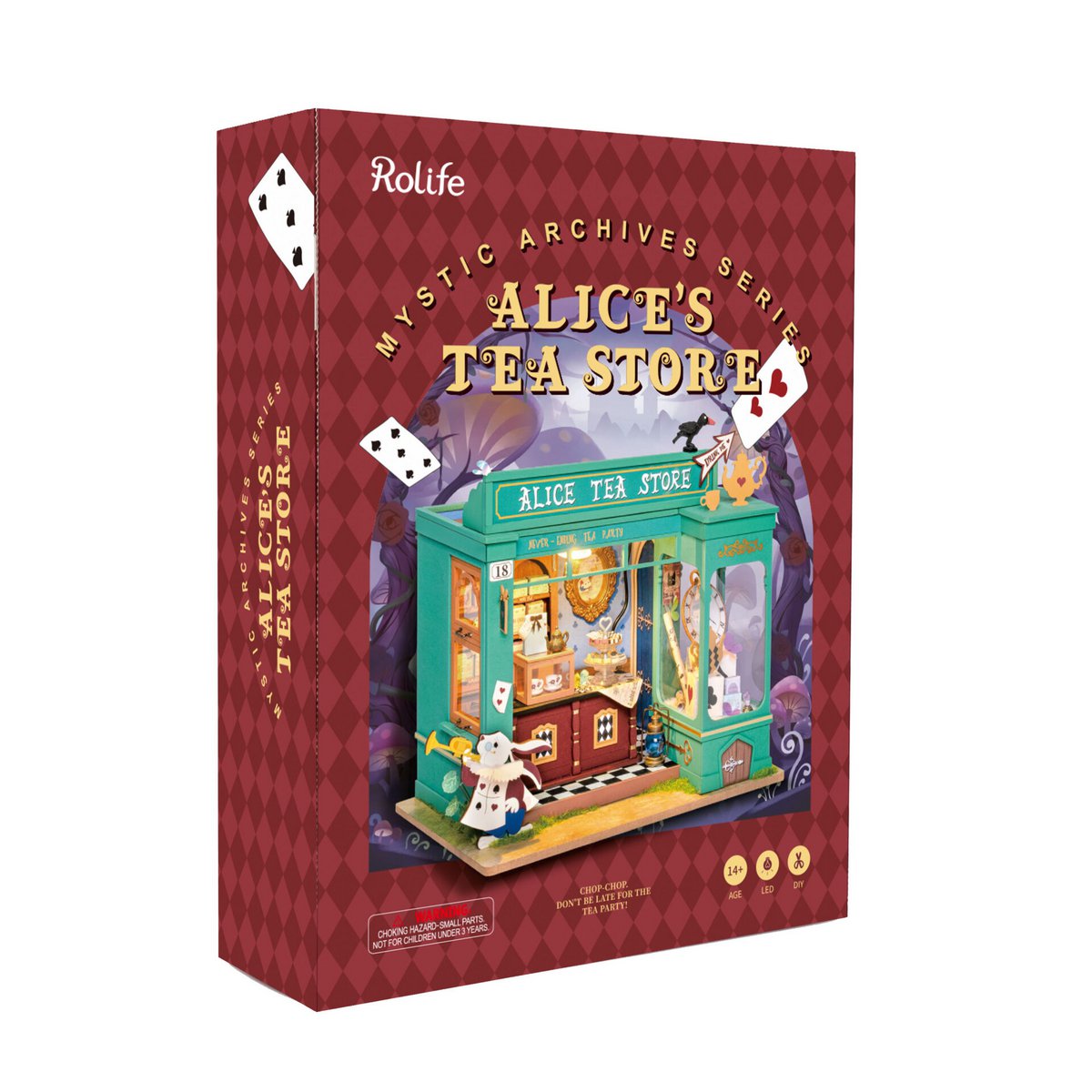 Robotime, DIY Huisje Alice's Tea Store met LED verlichting