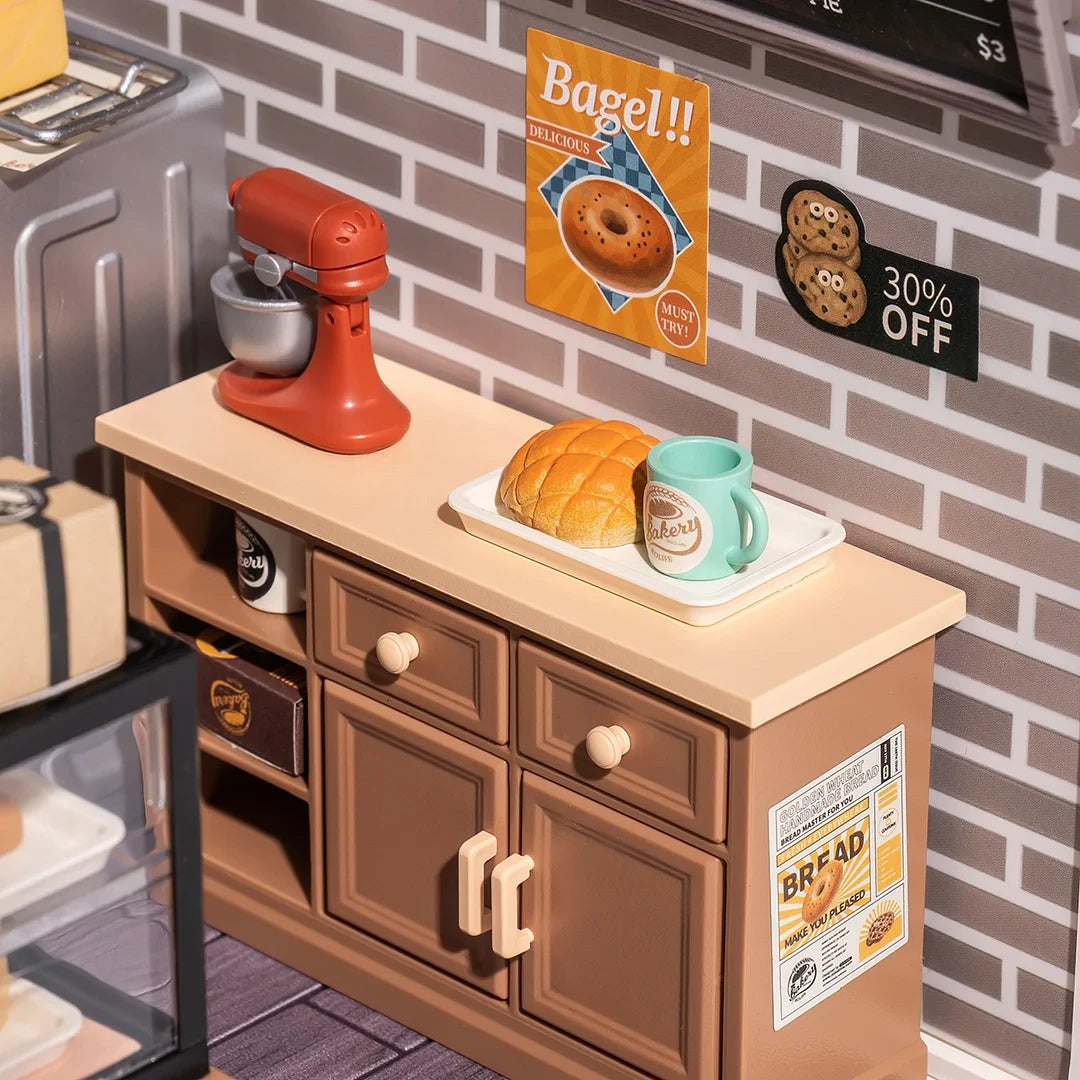 DIY Huisje Super Store Golden Wheat Bakery, Robotime