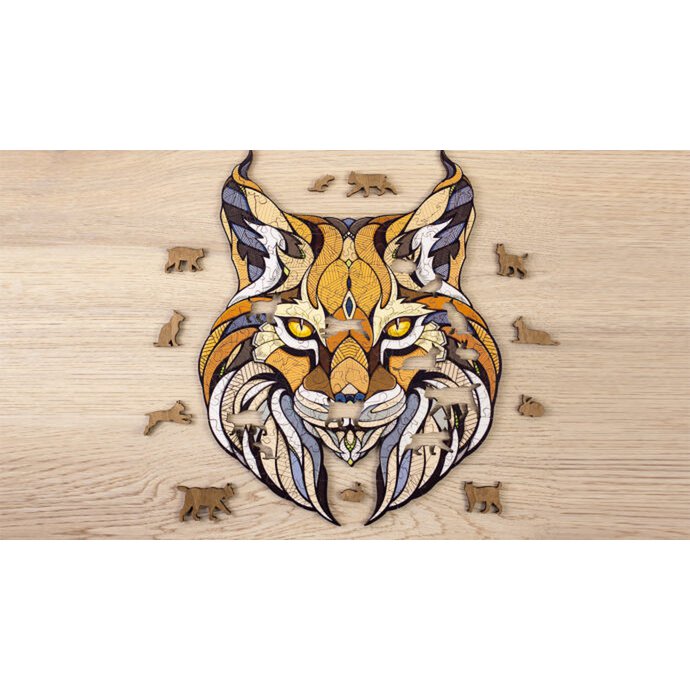 Eco Wood Art (EWA) Houten Legpuzzel Lynx