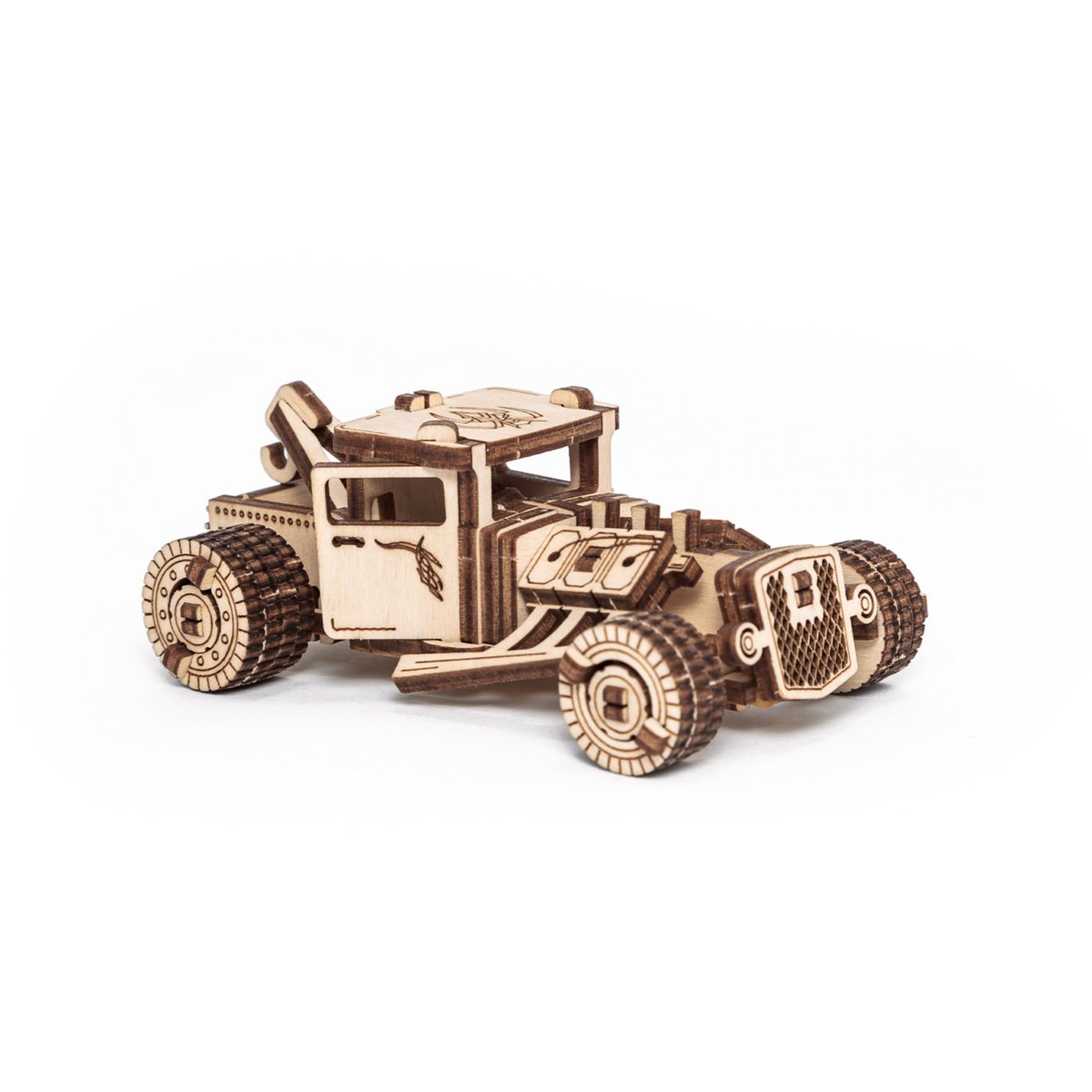 Eco Wood Art (EWA) 3D Houten Puzzel, 5 in 1 Vehicles set
