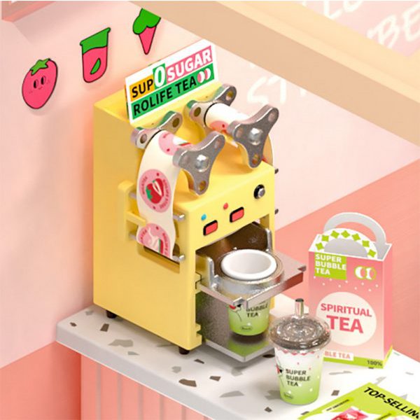 DIY Huisje Super Store Double Joy Bubble Tea, Robotime