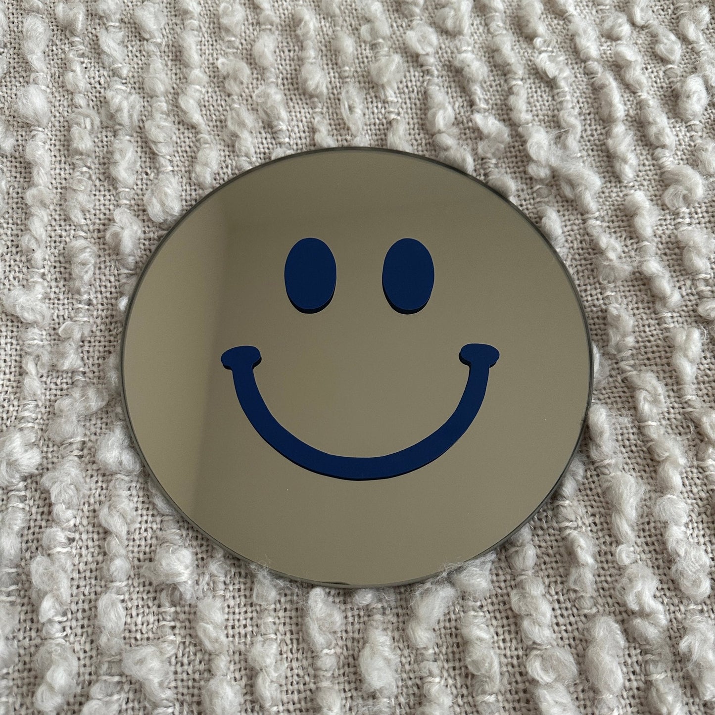 Vrolijkmakende Smiley spiegel Dark Blue Smile