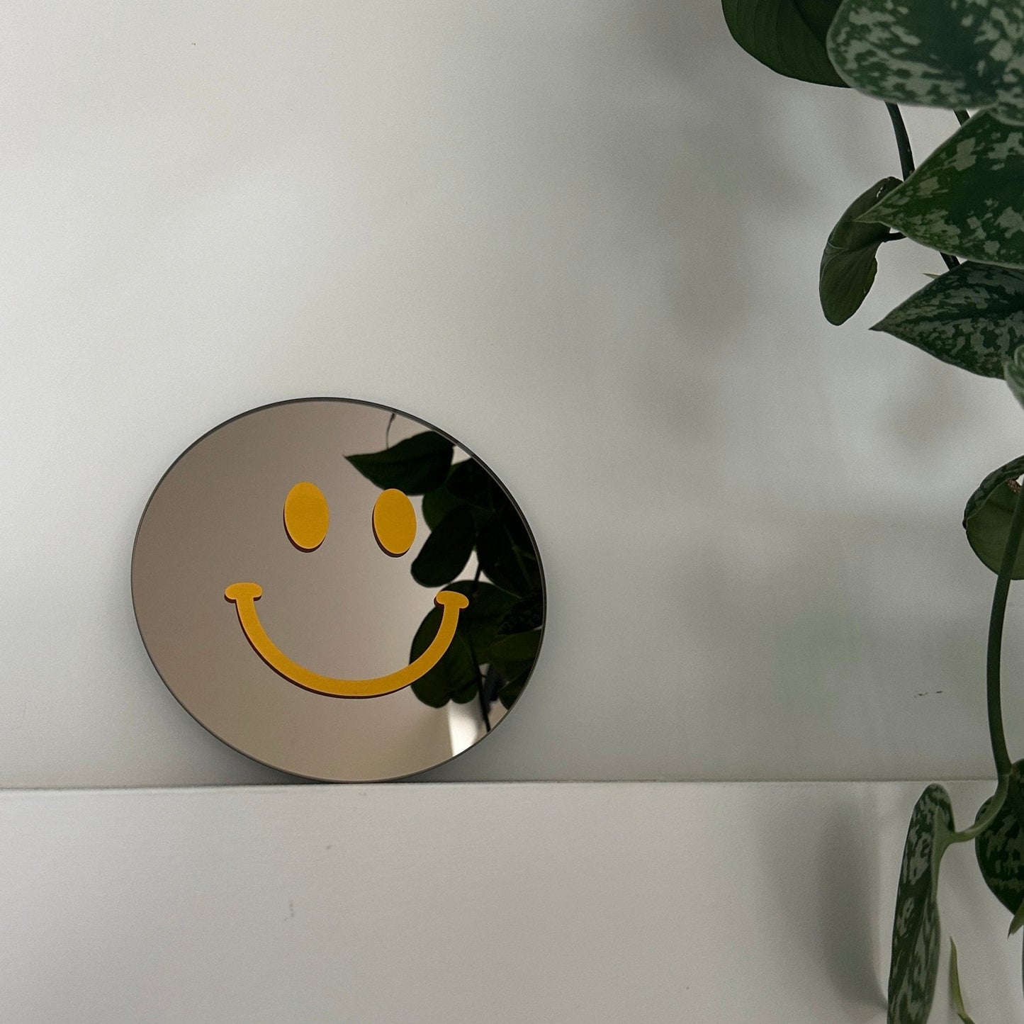 "Dagelijkse geluksboost" Smiley spiegel Yellow Smile