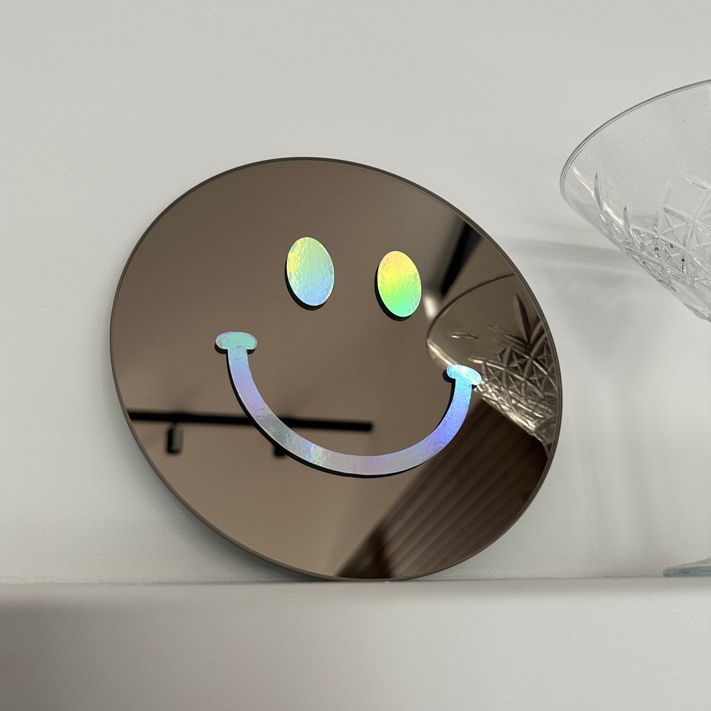 "Dagelijkse geluksboost" Smiley spiegel Holographic Smile