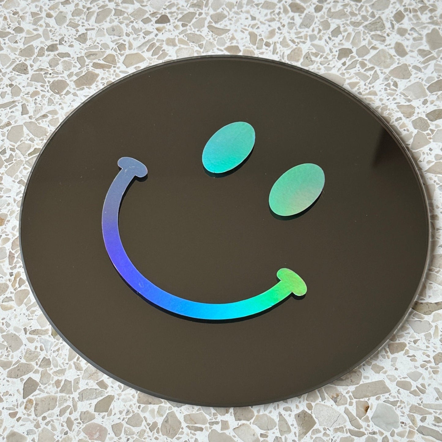 "Dagelijkse geluksboost" Smiley spiegel Holographic Smile