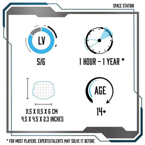 Logica Giochi Houten Breinbreker Star Adventures Mission The Space Station, 11,5x11,5x6cm