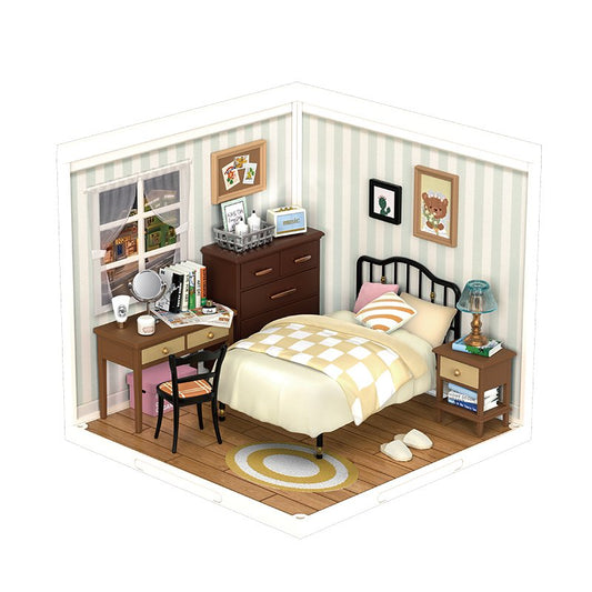 Robotime, DIY Huisje Super Creator Sweet Dream Bedroom, DW009, 16,3x16,3x15,2cm