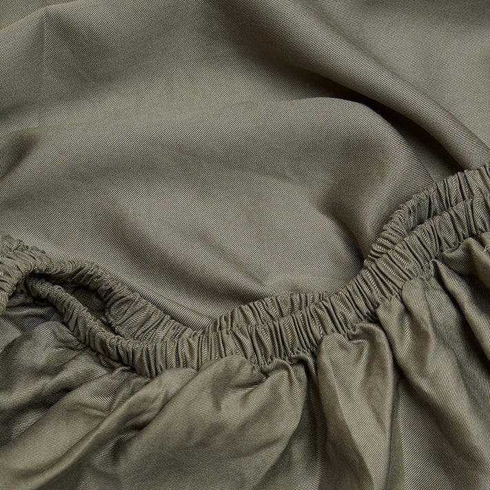 TENCEL™ Twill Hoeslaken Olijfgroen