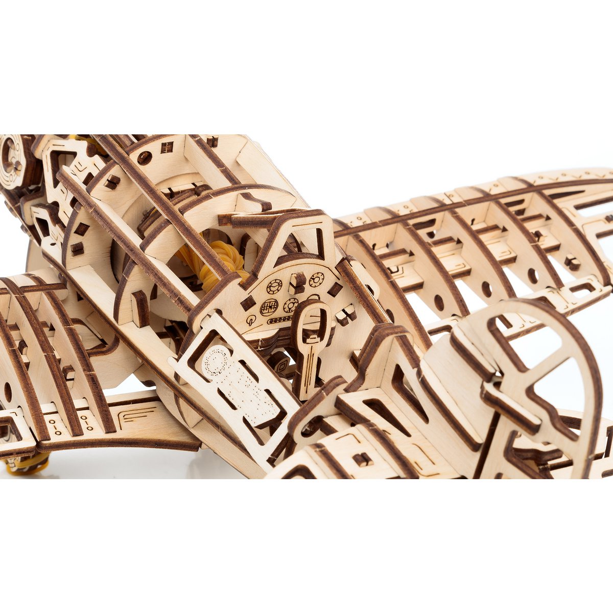 Eco Wood Art (EWA) 3D Mechanische Puzzel Airplane