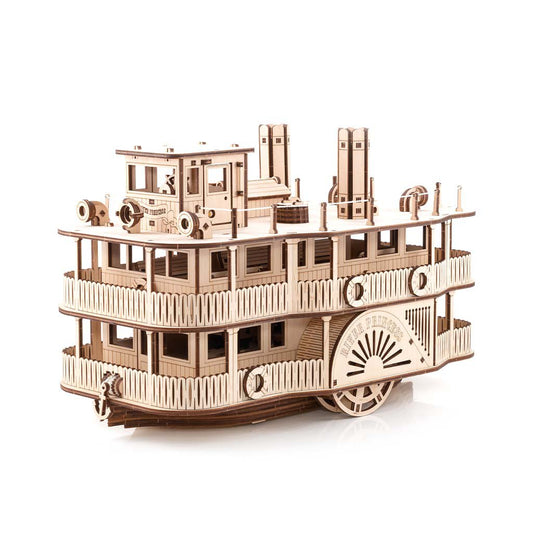Eco Wood Art (EWA) 3D Houten Puzzel Paddle River Princess Stemaer