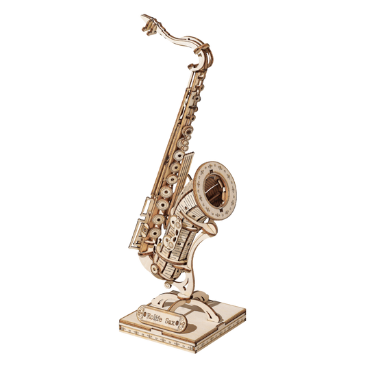 Robotime, 3D Houten Puzzel Muziekinstrument Saxophone