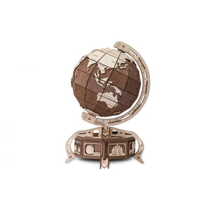 Eco Wood Art (EWA) 3D Mechanische Puzzel Globe Bruin