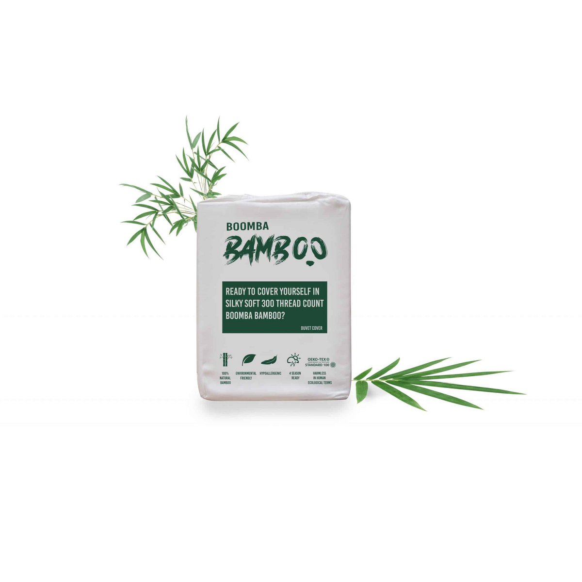 Boomba Basic Dekbedovertrek 100% biologisch bamboe - wit