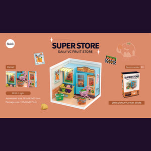 Robotime, DIY Huisje Super Store Daily VC Fruit Store
