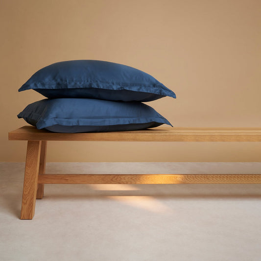 TENCEL™ - Sateen Kussensloop Donker Blauw