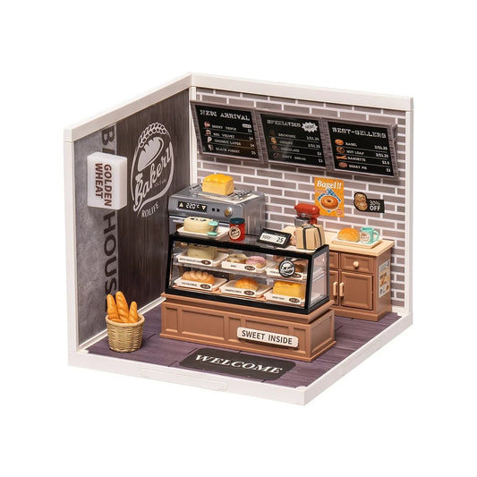 DIY Huisje Super Store Golden Wheat Bakery, Robotime