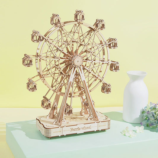 Robotime, 3D Puzzel Muziekdoos Hout Ferris Wheel