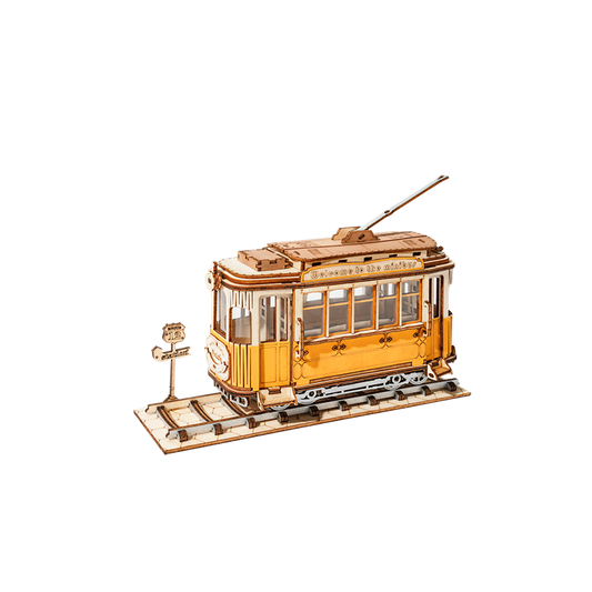 Robotime, 3D Houten Puzzel Tramcar