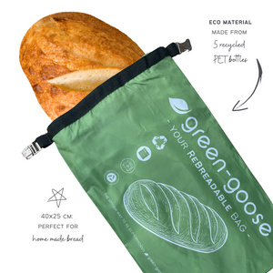 green-goose Herbruikbare rPet Broodjeszak L - 40x25cm