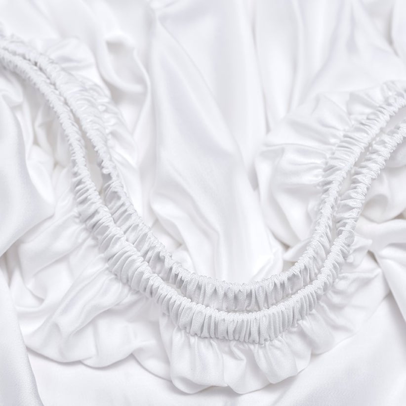 Kids - Hoeslaken TENCEL™ Sateen Wit