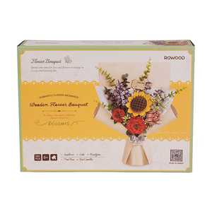 Robotime, DIY Houten Bloemenboeket/Flower Bouquet, TW01H,