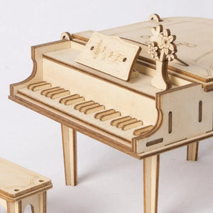 Robotime, 3D Houten Puzzel Muziekinstrument Piano
