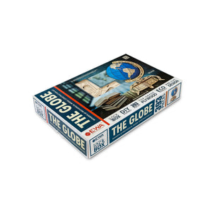 Eco Wood Art (EWA) 3D Mechanische Puzzel Globe Blauw