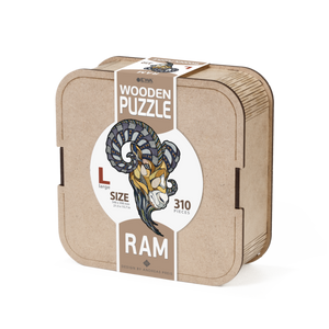 Eco Wood Art (EWA) Houten Legpuzzel Ram, Size L