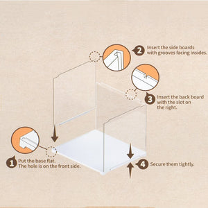 Robotime, DIY Dustcover voor DIY Huisjes, DG11/12/13, DF03L, 28,7x23,7x24,4 cm