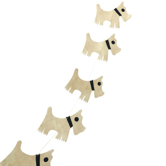 Luna-Leena slinger hond ecopapier - Gebroken wit  - Handgemaakt in Nepal
