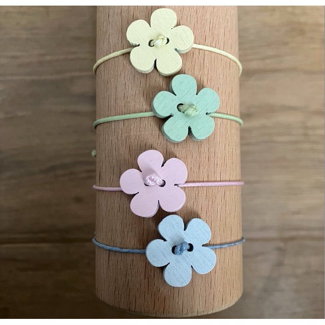 Luna-Leena kinderarmband - Groen - Handgemaakt in Nepal