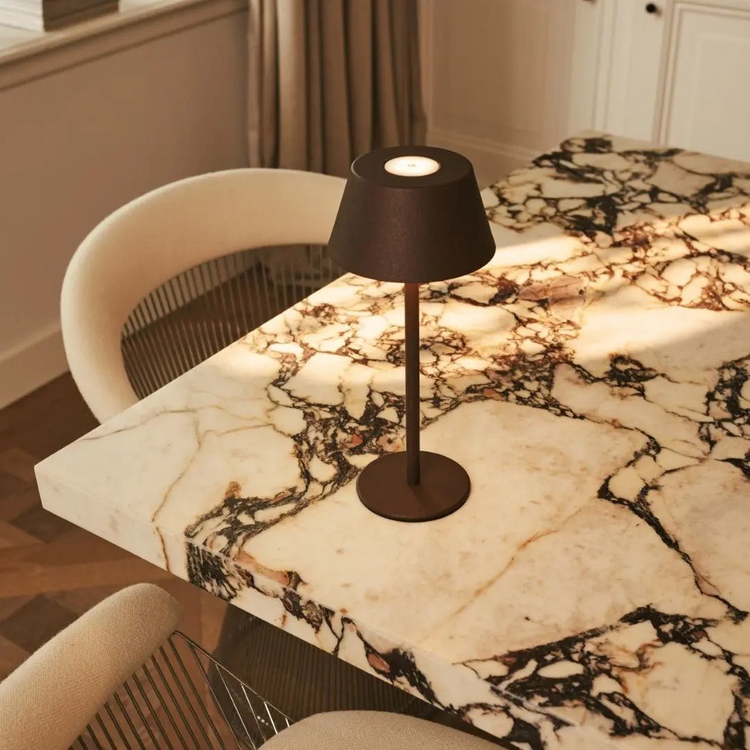 Tavellio - Milou Mokka Bruin Tafellamp zonder Kabel | Modern, design en 3 lichtmodi