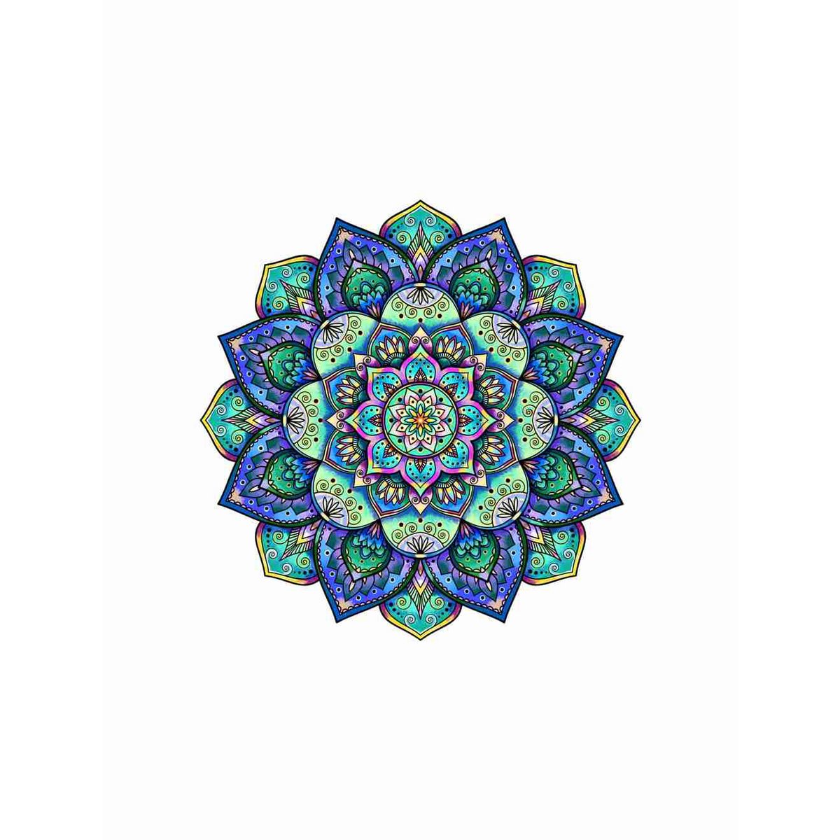 Logica Giochi Mandala Houten Legpuzzel Lotusbloem/Flower of Life