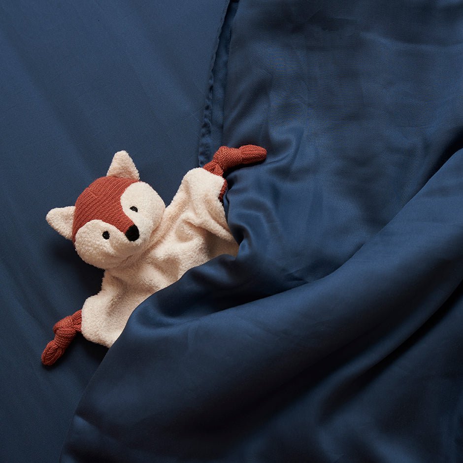 Kids - TENCEL™ Sateen Dekbedovertrek Donker Blauw