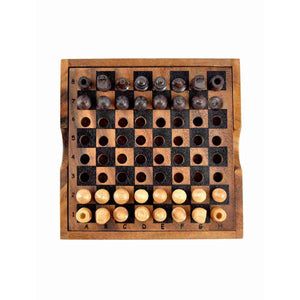 Logica Giochi Houten (reis)Bordspel Schaken/Chess, LG832, 14,5x14,5x4cm