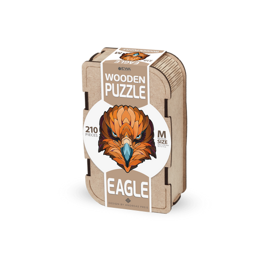 Eco Wood Art (EWA), Houten Legpuzzel Eagle, Size M, Houten Doos