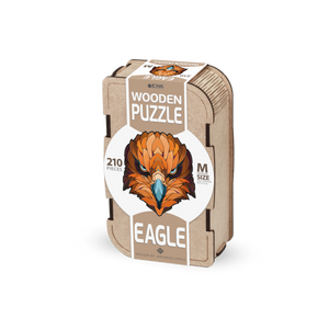 Eco Wood Art (EWA), Houten Legpuzzel Eagle, Size M, Houten Doos