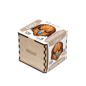 Eco Wood Art (EWA), Houten Legpuzzel Eagle, Size S, Houten Doos