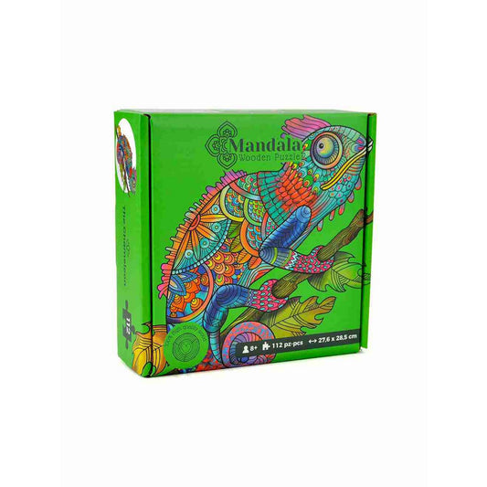 Logica Giochi Mandala Houten Legpuzzel – Kameleon (Chameleon)