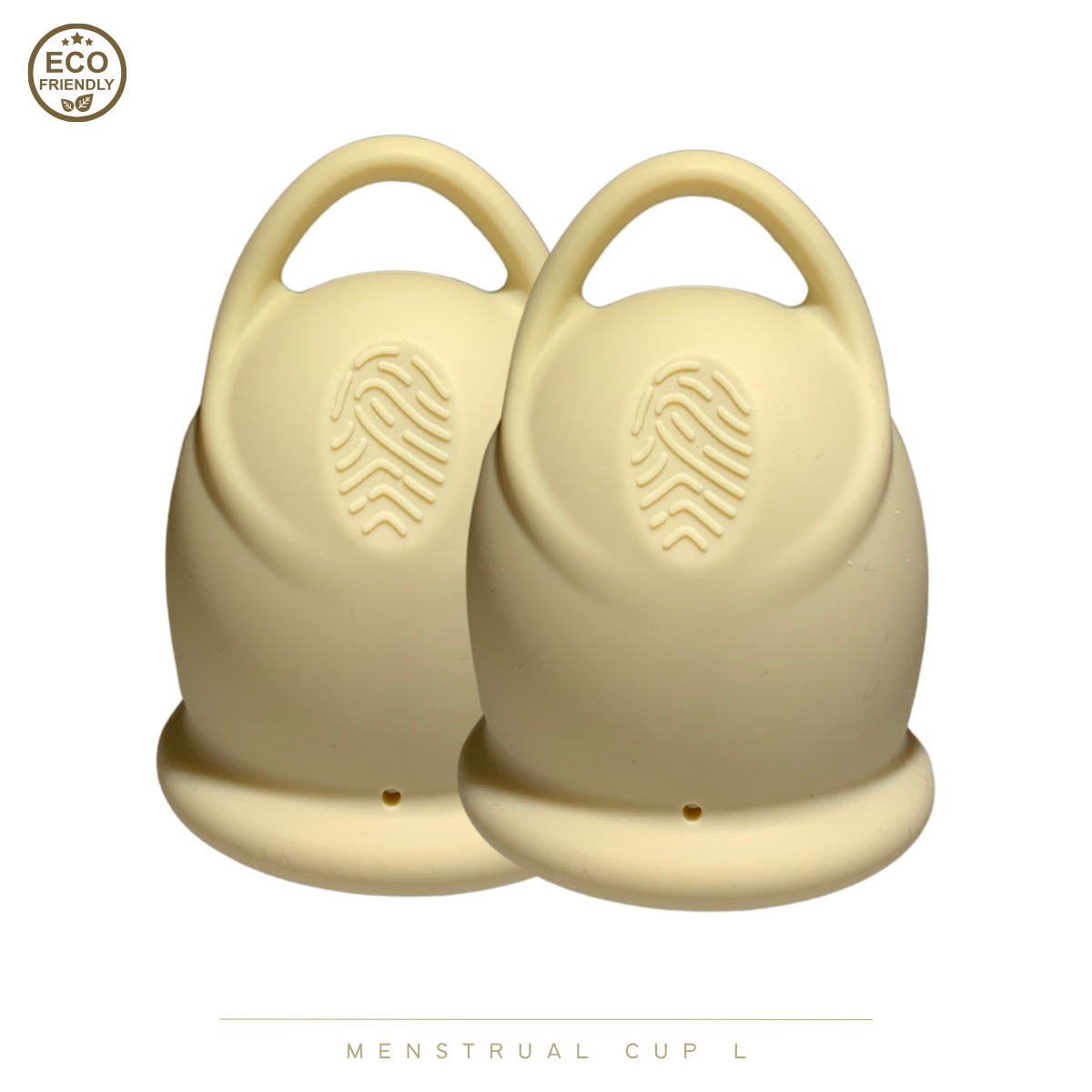 green-goose Menstruatie Cup L | 2 Stuks | Creme
