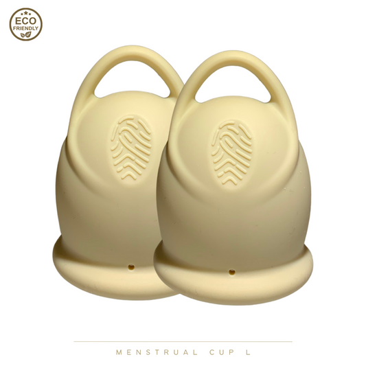 green-goose Menstruatie Cup L | 2 Stuks | Creme