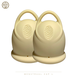 green-goose Menstruatie Cup L | 2 Stuks | Creme