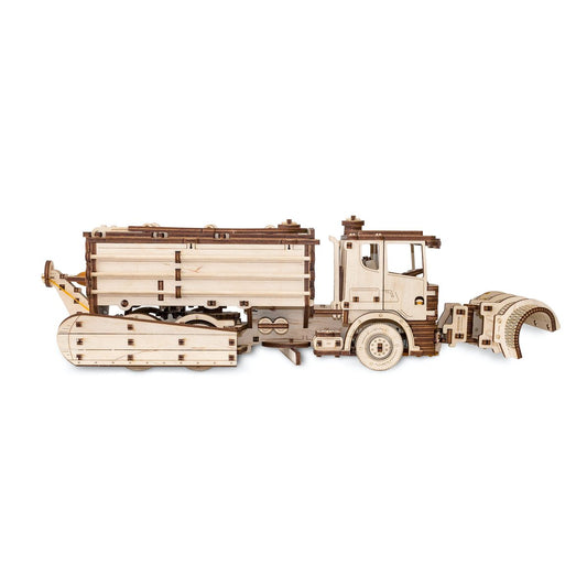 Eco Wood Art (EWA) 3D Mechanische Houten Puzzel Snowtruck