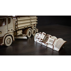 Eco Wood Art (EWA) 3D Mechanische Houten Puzzel Snowtruck