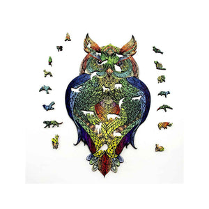 Logica Giochi Mandala Houten Legpuzzels Uil/ Owl