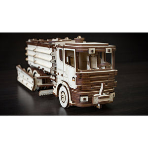 Eco Wood Art (EWA) 3D Mechanische Houten Puzzel Snowtruck