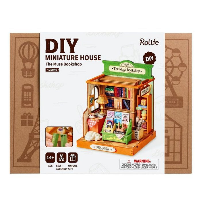 Robotime, Niet meer achter de computer is geen straf met dit DIY Huisje The Muse Bookshop