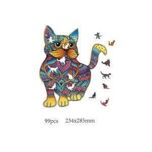 Logica Giochi Mandala Houten Legpuzzel Kat/ Cat