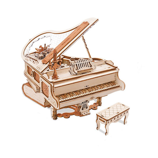 Robotime, Muziekdoos Hout DIY 3D Magic Piano, AMK81, 14x12,5x17c